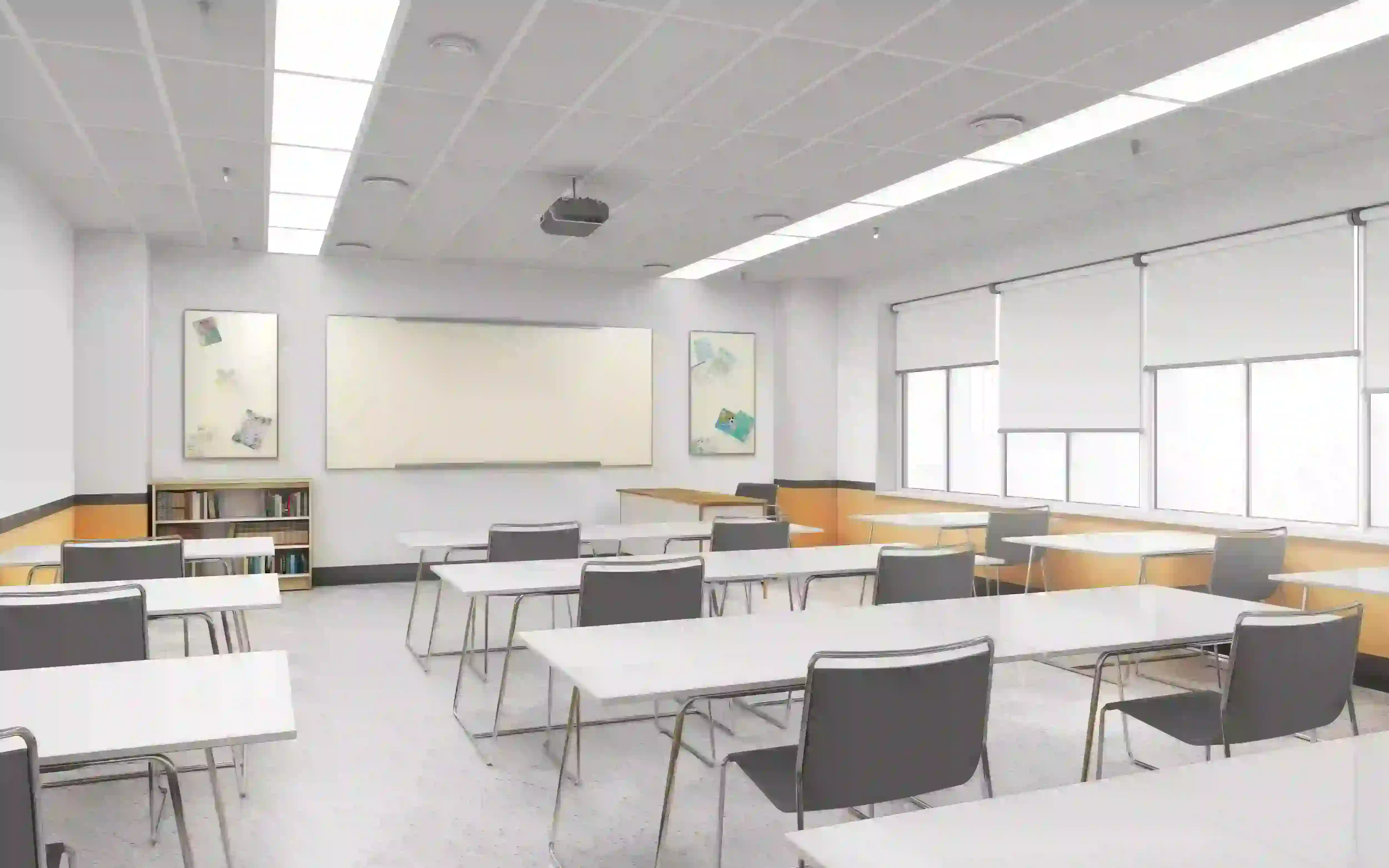 fine-hole textured mineral fiber ceiling suitable for schools and libraries
