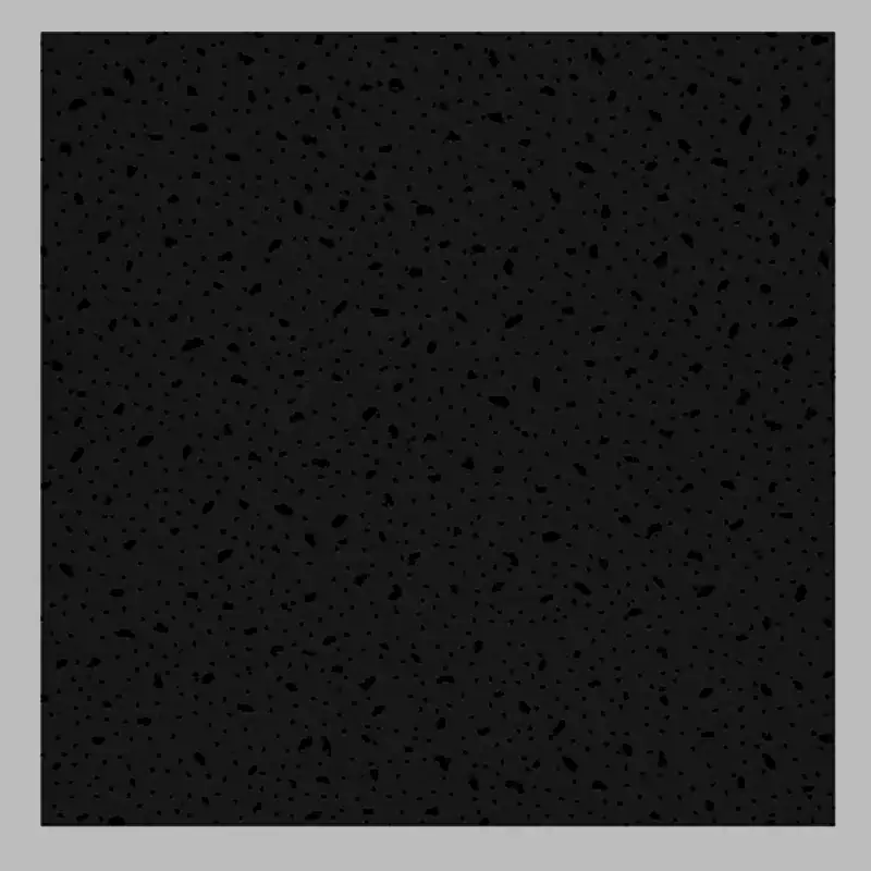 M018 Black Acoustic Mineral Fiber Ceiling Tile for Cinemas & E-Sports Arenas