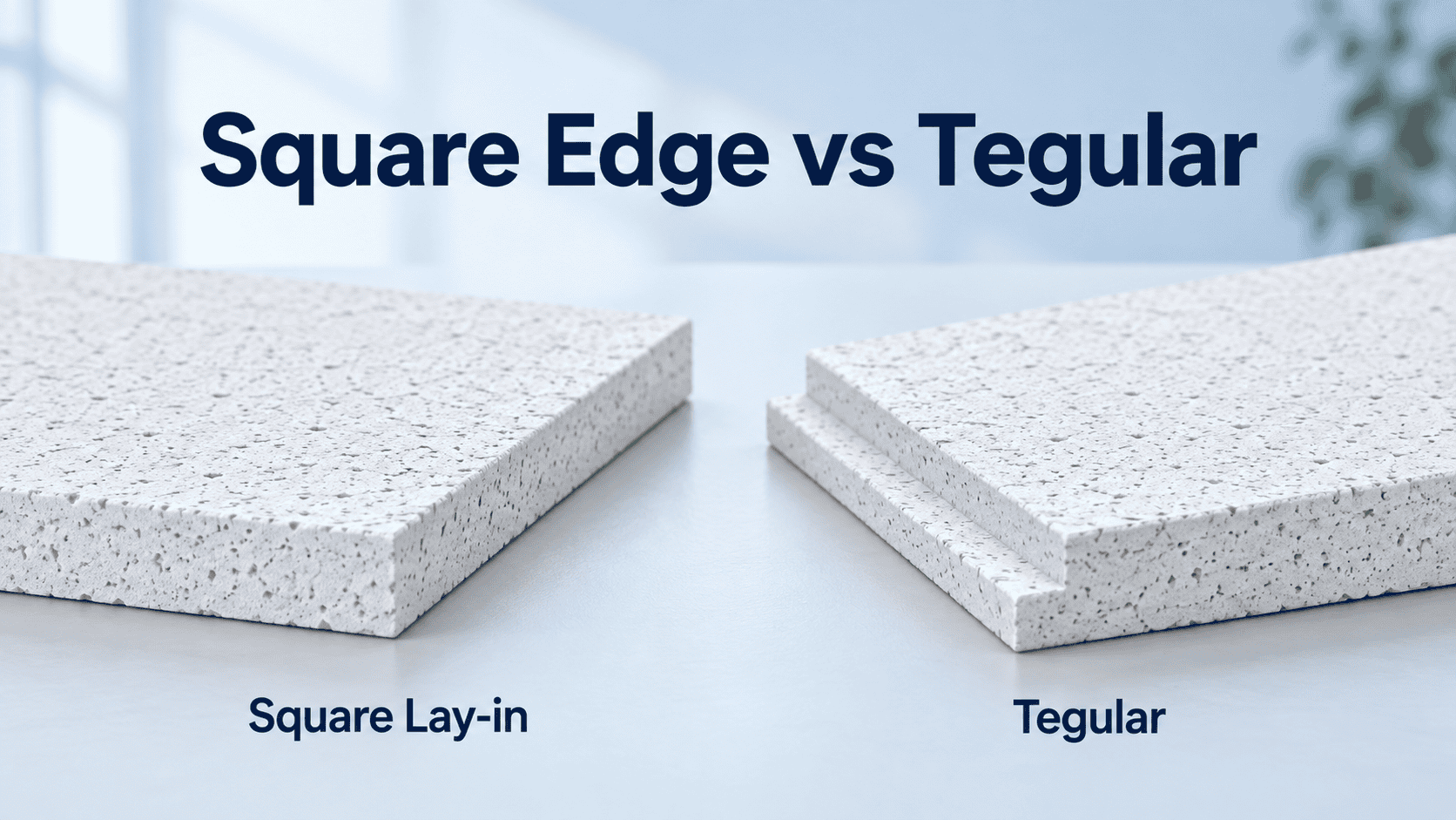 Square Edge vs Tegular Ceiling Tiles: Which Edge Should You Choose?